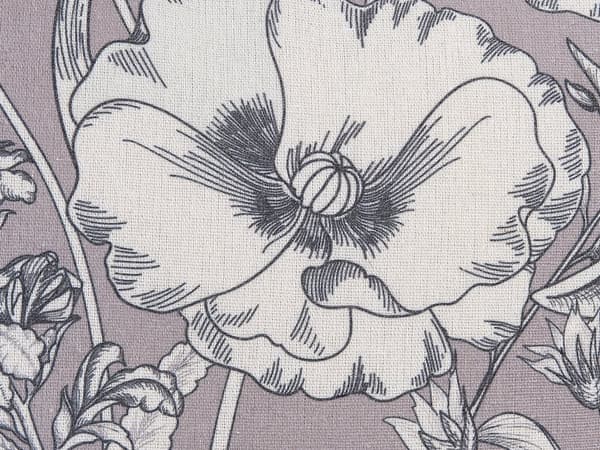 Pyntepude Grå Off White Polyester 45 x 45 cm Sæt af 2 Moderne Sofapuder med Blomster Flotte Puder til Stuen og Sengen Dekoration Tilbehør