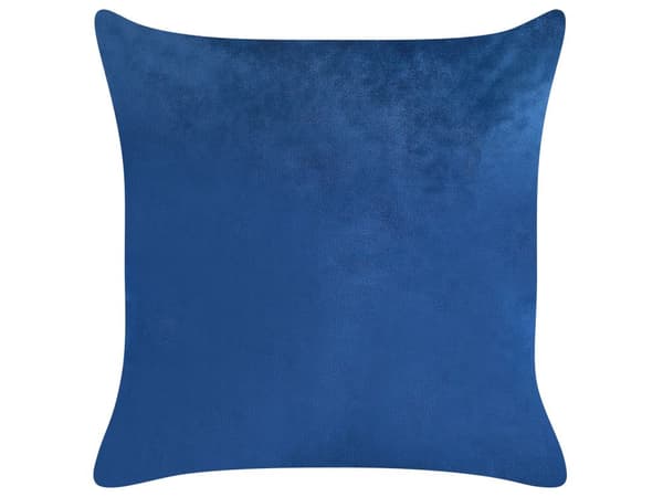 Pyntepude Blå Velour 45 x 45 cm Sæt af 2 Moderne Sofapuder med Sommerfugle Flotte Puder til Stuen og Sengen Dekoration Tilbehør