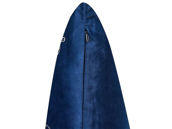 Pyntepude Blå Velour 45 x 45 cm Sæt af 2 Moderne Sofapuder med Sommerfugle Flotte Puder til Stuen og Sengen Dekoration Tilbehør