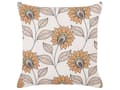 Miniatyrbillede 4 af 7: Pyntepude Beige Multifarvet Polyester 45 x 45 cm Sæt af 2 Moderne Sofapuder med Blomster Flotte Puder til Stuen og Sengen Dekoration Tilbehør