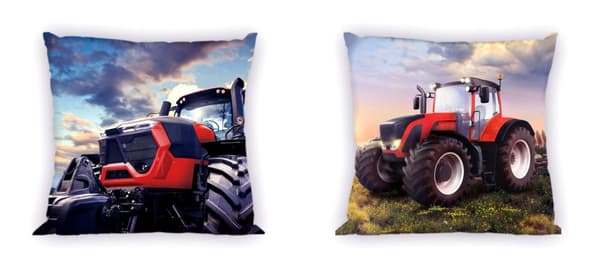 Traktor Röd dekorativt kuddskydd 40 x 40 cm