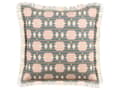 Miniatyrbillede 1 af 6: Dekorativ pude flerfarvet bomuld polyester 60 x 60 cm print geometrisk abstrakt mønster moderne