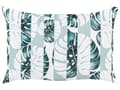 Miniatyrbillede 5 af 8: Udepude grøn 40 x 60 cm polyester stribet bladmønster 2 stk rektangulær med lynlås moderne