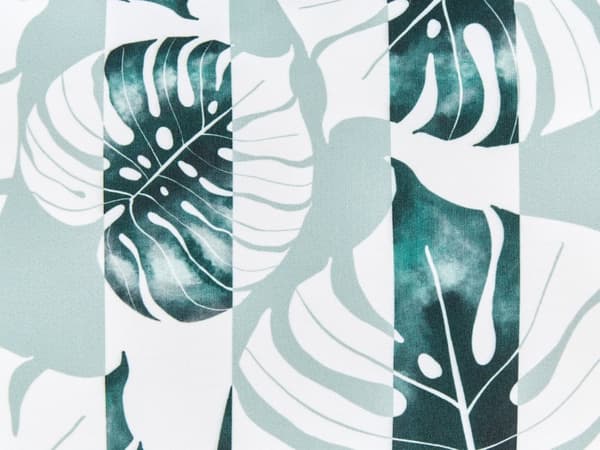 Udepude grøn 40 x 60 cm polyester stribet bladmønster 2 stk rektangulær med lynlås moderne