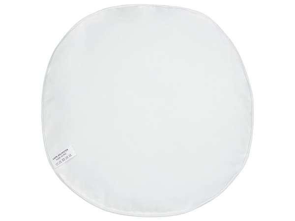 Ulkotyyny valkoinen polyesteri pyöreä 40 cm 2 kpl setti palmunlehtikuvio vedenkestävä moderni