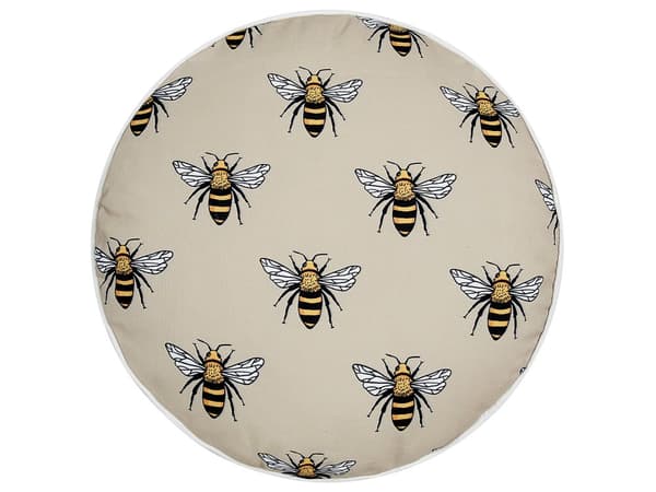 Ulkotyyny beige polyesteri mehiläiskuvio 40 x 60 cm 2 kpl suorakulmainen vedenpitävä moderni