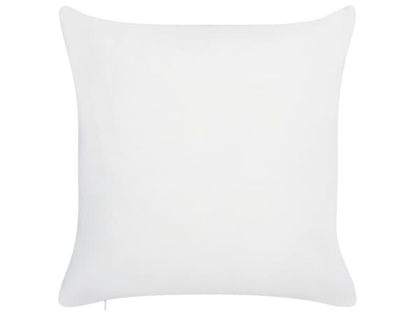 Udendørs Puder Hvid Grøn Polyester 45 x 45 cm Firkantede Udendørspuder til Havemøbler Bladmønster Vandtæt Design