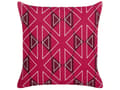 Miniatyrbillede 5 af 8: Udendørs pude pink polyester 45 x 45 cm 2 stk geometrisk mønster firkantet vandtæt moderne