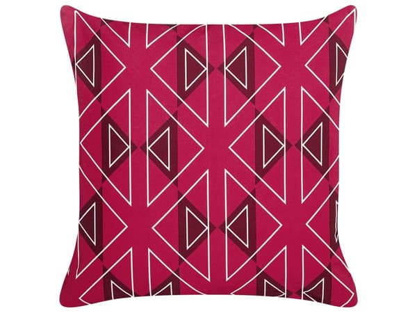 Ulkotyyny vaaleanpunainen polyesteri 45 x 45 cm 2 kpl geometrinen kuvio neliö vedenpitävä moderni