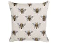 Miniatyrbillede 5 af 8: Udendørs hynde beige polyester bimønster 45 x 45 cm 2 stk firkantet vandtæt moderne