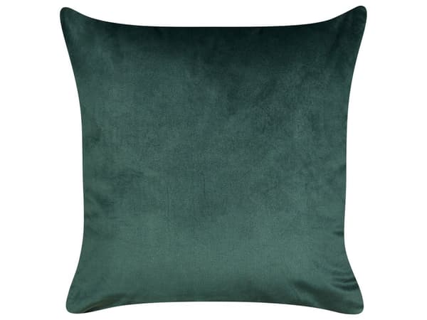 Koristetyyny tummanvihreä 45 x 45 cm sametti polyesteritäyte 2 kpl porokuvio joulu