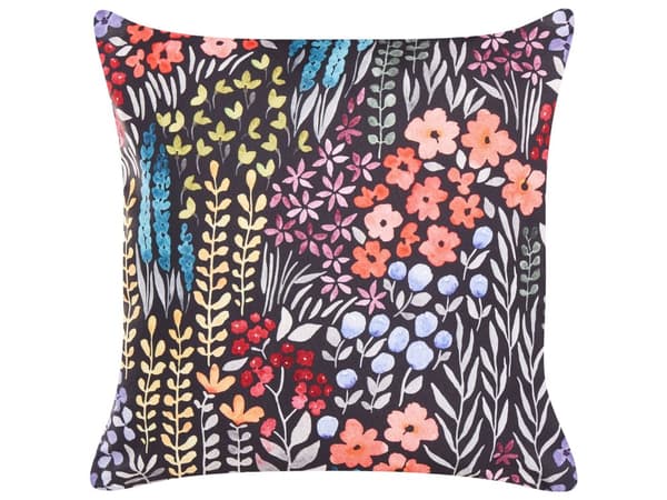 Ulkotyyny monivärinen polyesteri 45 x 45 cm 2 kpl neliö kukkakuvio vedenpitävä