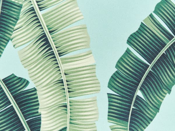 Udendørs Puder Grøn Polyester ø 40 cm Runde Udendørspuder til Havemøbler Bladmønster Vandtæt Design