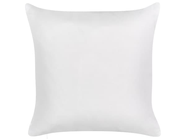 Udendørs Puder Hvid Grøn Polyester 45 x 45 cm Firkantede Udendørspuder til Havemøbler Palmeblade Mønster Vandtæt Design