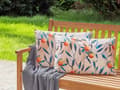 Miniatyrbillede 2 af 8: Udendørs Puder Multifarvet Polyester 40 x 60 cm Sæt af 2 Aflange Udendørspuder til Havemøbler Nektariner Vandtæt Design
