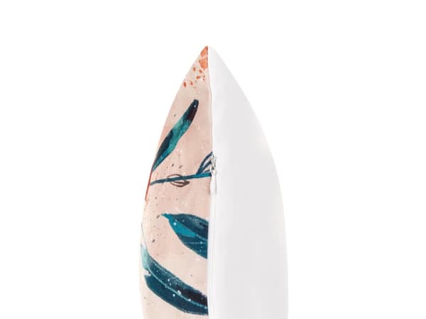 Udendørs Puder Multifarvet Polyester 45 x 45 cm Sæt af 2 Firkantede Udendørspuder til Havemøbler Nektariner Vandtæt Design