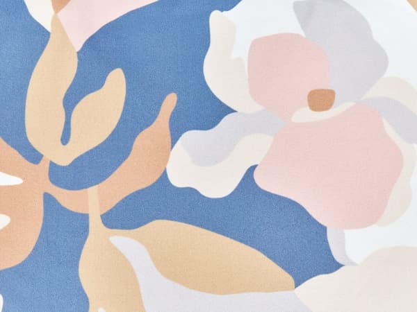 Udendørs Puder Multifarvet Polyester 40 x 60 cm Sæt af 2 Aflange Udendørspuder til Havemøbler Blomstermønster Vandtæt Design