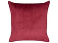 Miniatyrbillede 5 af 7: Pyntepuder Hvid Rød Velour 45 x 45 cm Sæt af 2 Moderne Sofapuder med Rensdyr Firkantede Puder til Seng Julepuder Tilbehør Indretning