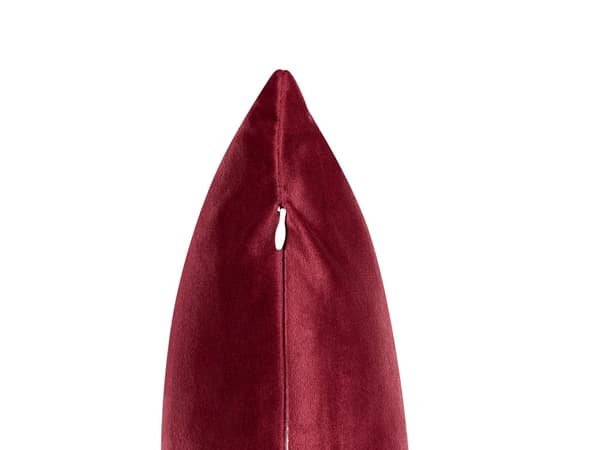 Pyntepuder Hvid Rød Velour 45 x 45 cm Sæt af 2 Moderne Sofapuder med Rensdyr Firkantede Puder til Seng Julepuder Tilbehør Indretning