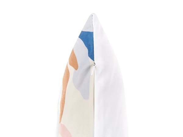Udendørs Puder Multifarvet Polyester 45 x 45 cm Sæt af 2 Firkantede Udendørspuder til Havemøbler Blomstermønster Vandtæt Design