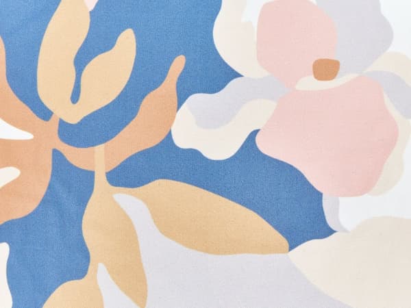 Udendørs Puder Multifarvet Polyester 45 x 45 cm Sæt af 2 Firkantede Udendørspuder til Havemøbler Blomstermønster Vandtæt Design