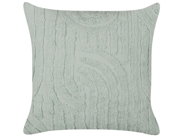 Koristetyyny mintunvihreä 45 x 45 cm puuvilla 2 kpl abstrakti kuvio neliö tuftattu moderni