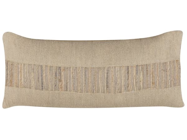 Koristetyyny beige 30 x 70 cm juutti 2 kpl irrotettava päällinen vetoketjulla boho