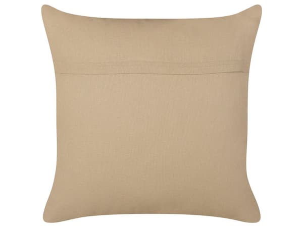 Koristetyyny beige 45 x 45 cm juutti 2 kpl irrotettava päällinen vetoketjulla raidallinen boho