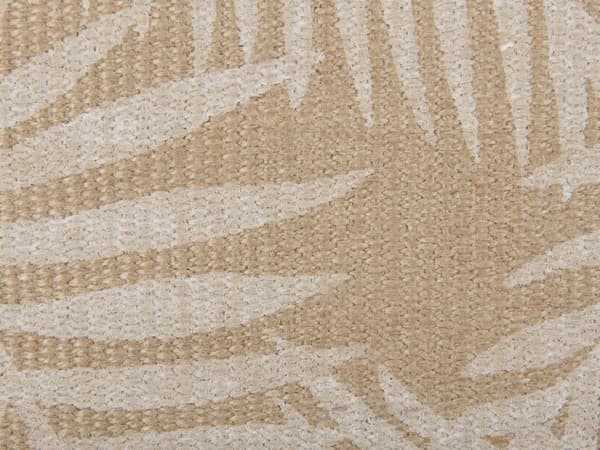 Koristetyyny beige 45 x 45 cm juutti lehtikuvio käsintehty neliö vetoketjullinen boho