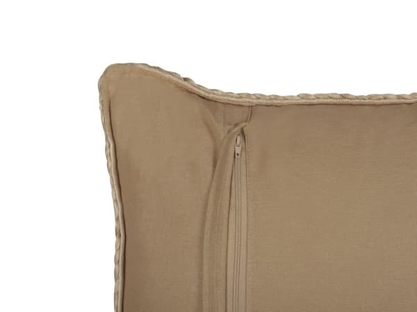 Pyntepude Beige 45 x 45 cm Moderne Sofapuder med Flet Firkantede Puder til Seng Tilbehør Indretning