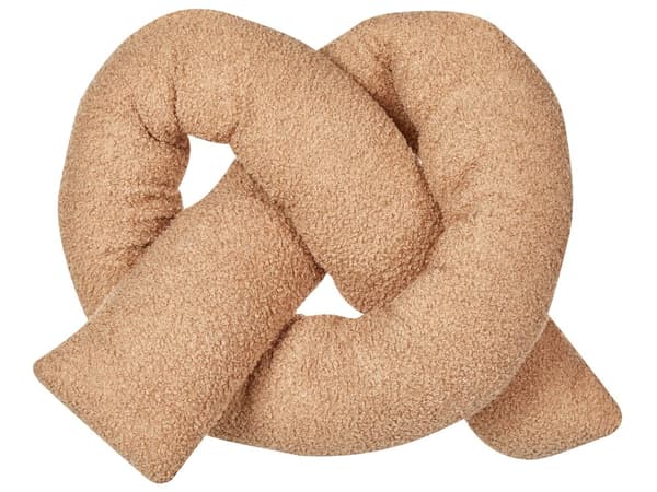 Koristetyyny vaaleanruskea 172 x 14 cm teddykangas 2 kpl putkityyny solmutyyny moderni