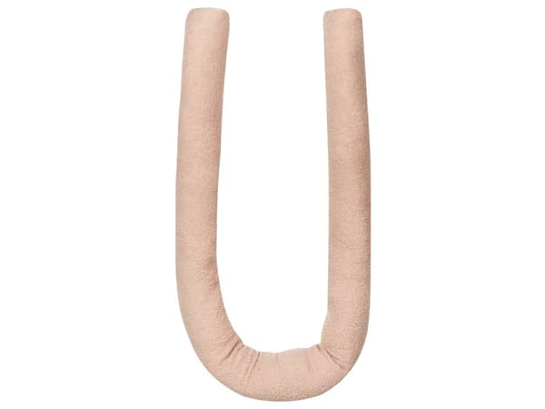 Koristetyyny vaaleanpunainen 172 x 14 cm teddykangas 2 kpl putkityyny solmutyyny moderni