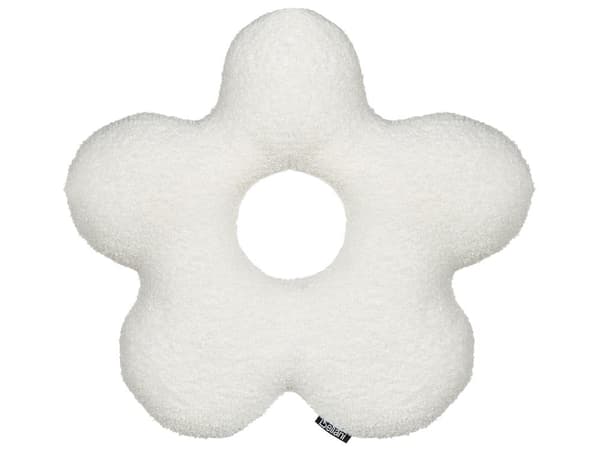 Sæt med 2 puder Hvid 40 x 40 cm Puder i bamsestof Dekorative puder med blødt fyld Tilbehør Stue Soveværelse