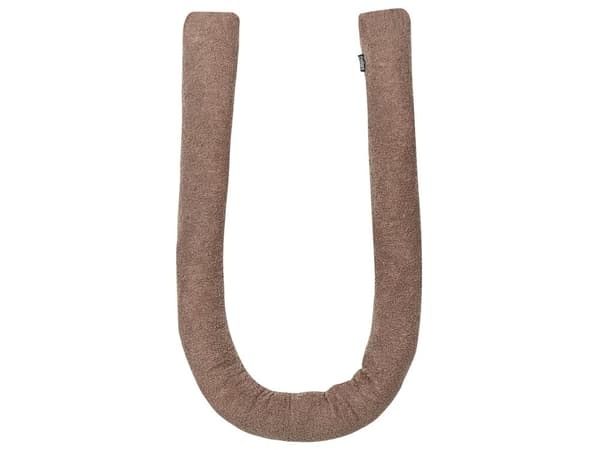 Dekorativ pude brun 172 x 14 cm teddy stofrørpude knudepude moderne