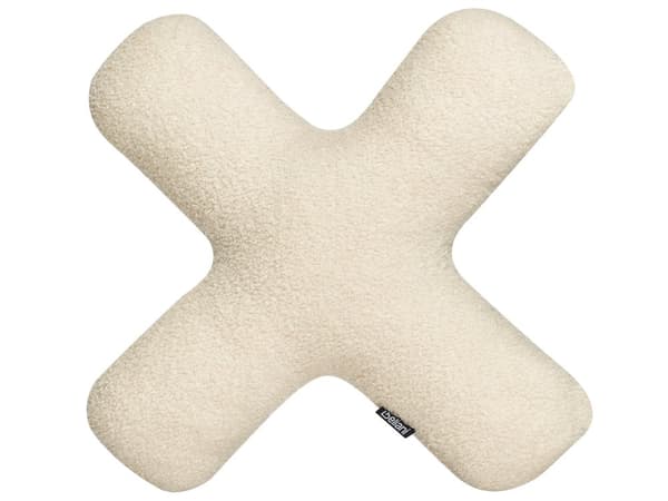2 pyntepuder bogstaver beige teddy stofpuder i form af bogstaverne XO