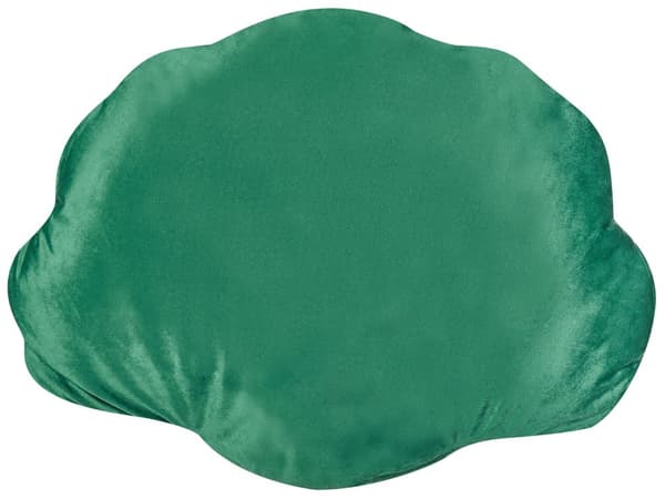 Koristetyyny smaragdinvihreä 47 x 35 cm sametti polyesteritäyte 2 kpl simpukka merellinen moderni
