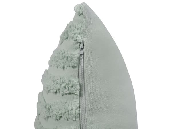 2 dekorative mintfarvede bomuldspuder 45 x 45 cm abstrakt mønster med polyesterfyld moderne stil tilbehør stue soveværelse