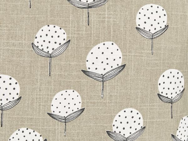 Koristetyyny beige puuvilla 45 x 45 cm neliö käsintehty kukkakuvio irrotettava päällinen