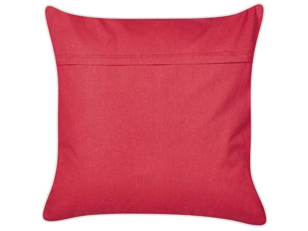 Koristetyyny punainen 45 x 45 cm käsintehty puuvilla sametti neliö kirjailtu love irrotettava päällinen