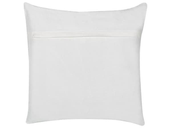 Pyntepude hvid bomuld 45 x 45 cm 2 stk. broderet fuglemønster