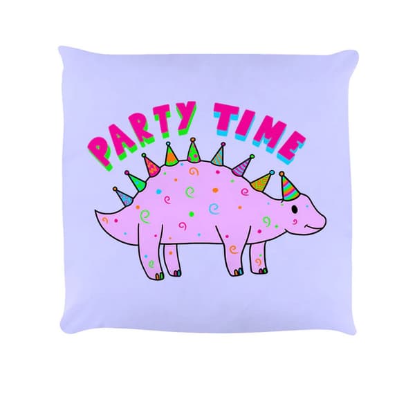 Grindstore Party Time Dinosaurie Fylld kudde Lilac One Size