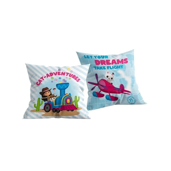 Gabby´s Dollhouse Take Flight Filled Cushion Blue/Multicoloured One Size