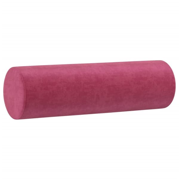 pyntepuder 2 stk. Ø15x50 cm velour vinrød