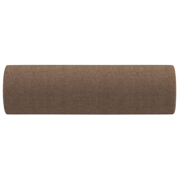 Prydnadskuddar 2 st brun Ø15x50 cm tyg