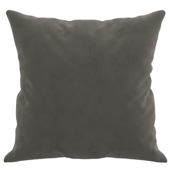 Prydnadskuddar 2 st grå 40x40 cm sammet