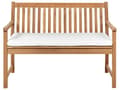 Pikkukuva 4 / 9: Puutarhapenkin pehmuste luonnonvalkoinen 112 x 54 x 5 cm polyesteri UV-kestävä nauhat moderni
