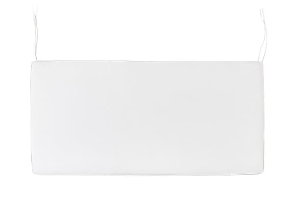 Puutarhapenkin pehmuste luonnonvalkoinen 112 x 54 x 5 cm polyesteri UV-kestävä nauhat moderni