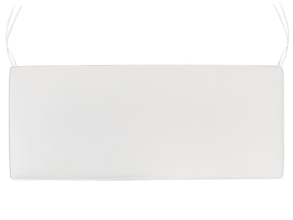 Puutarhapenkin pehmuste luonnonvalkoinen 108 x 45 cm polyesteri suorakulmio vetoketjullinen nauhat moderni