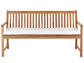 Miniatyrbillede 4 af 9: Hynde til havebænk råhvid 152 x 54 x 5 cm polyester UV-resistente strimler moderne