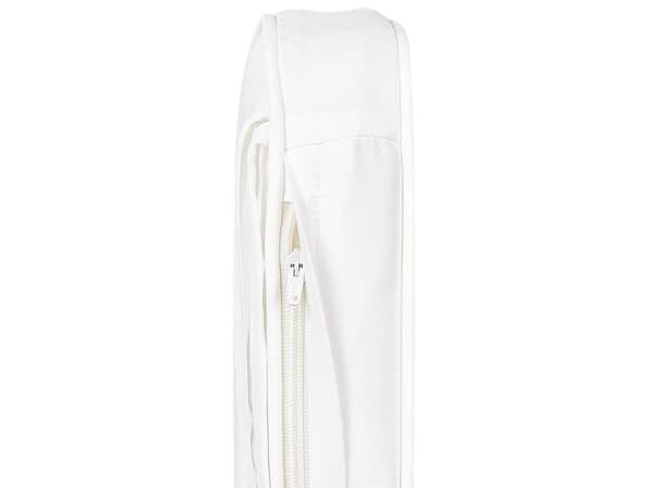 Hynde til havestole Hvid Polyester Skum 37 x 34 cm Sæt af 2 Vandafvisende Havehynder Udendørs Tykke Sædehynder til Cafestole